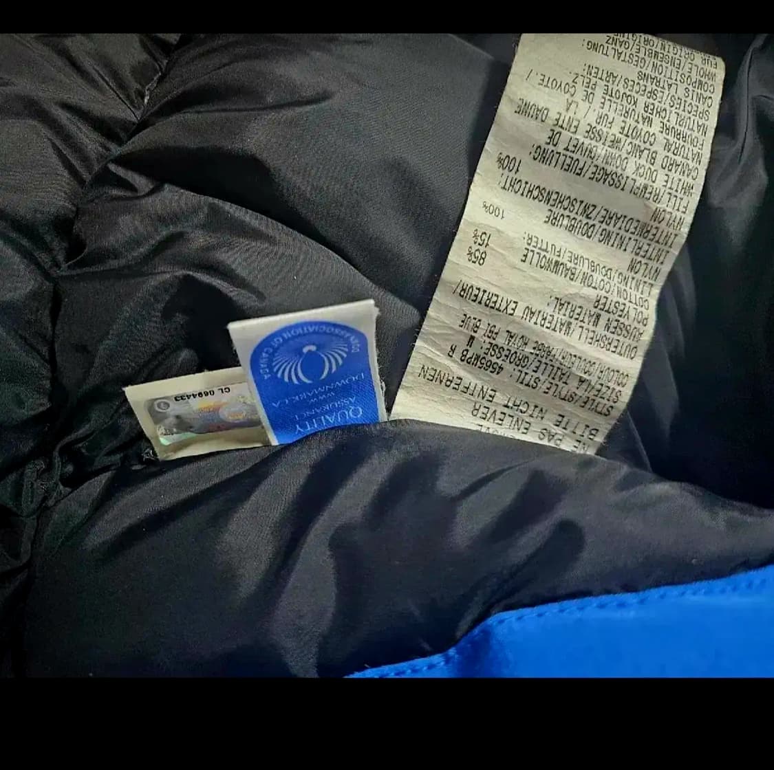 캐나다산 정품 캐나다구스 PBI 블루 한정판 M/M 팝니다 상품이미지5