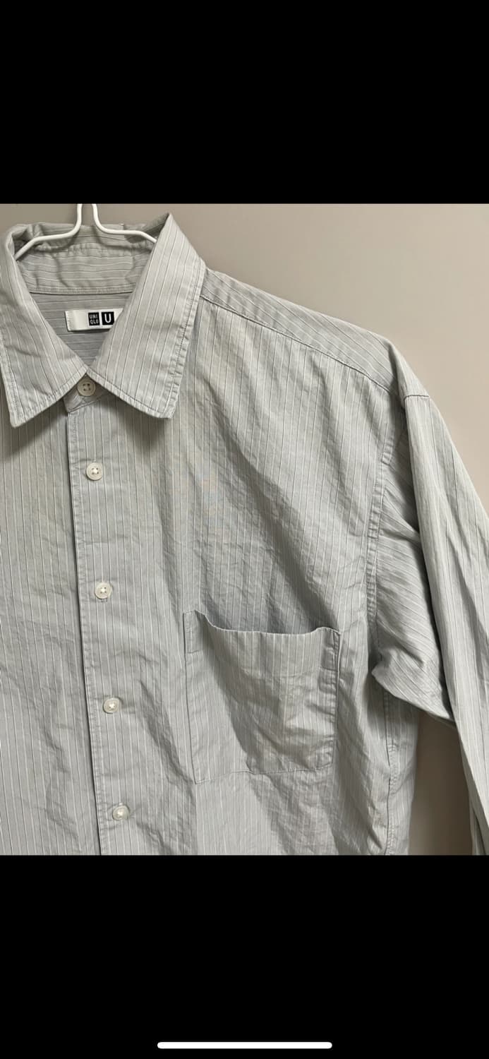 유니클로 u 스트라이프 셔츠 m 상품이미지7