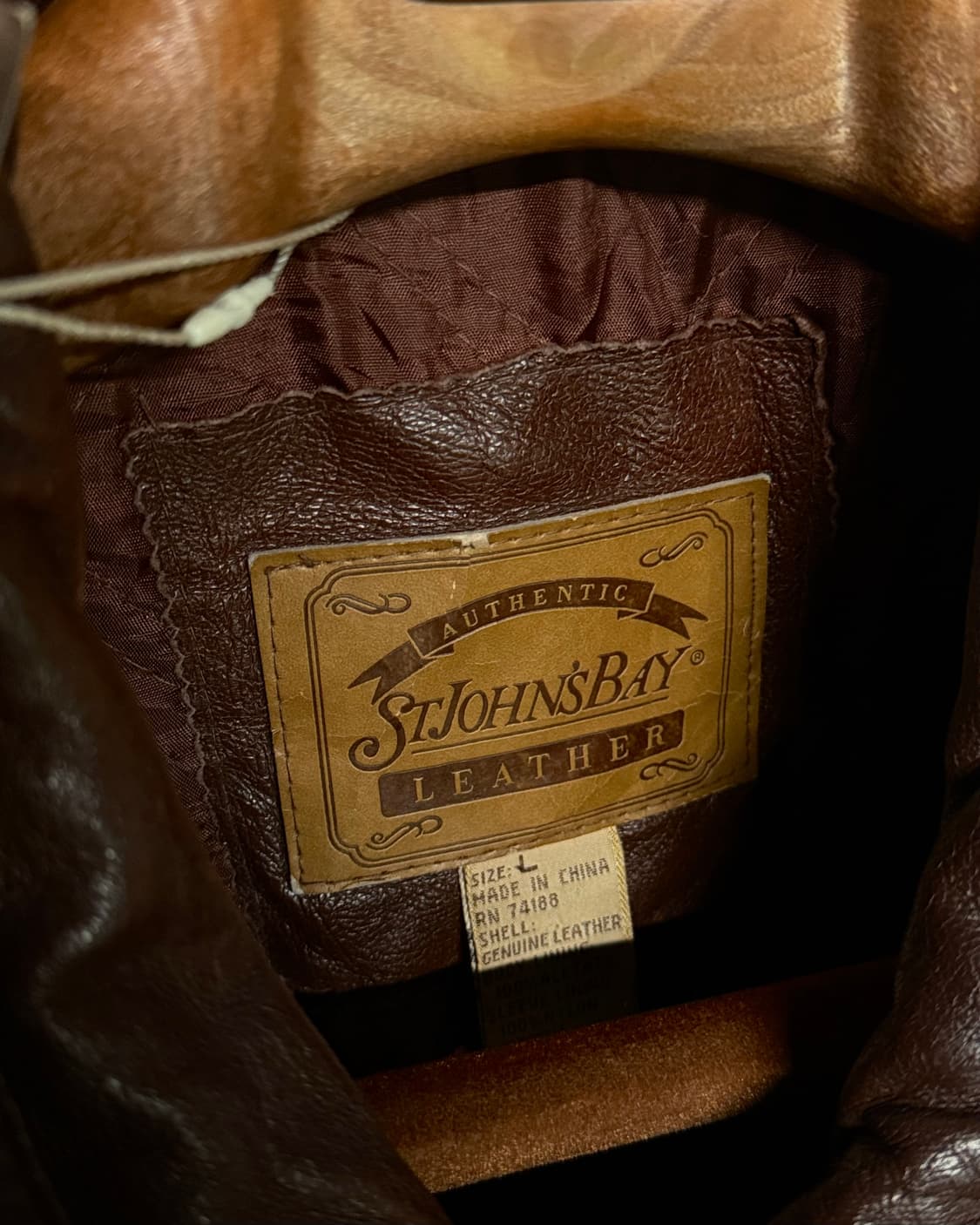 세인트 존스 베이 레더 봄버 자켓 L 상품이미지3