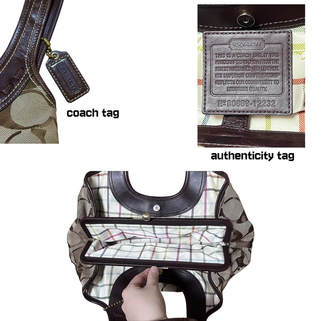 90‘s Coach Brown Shoulder Bag 상품이미지2