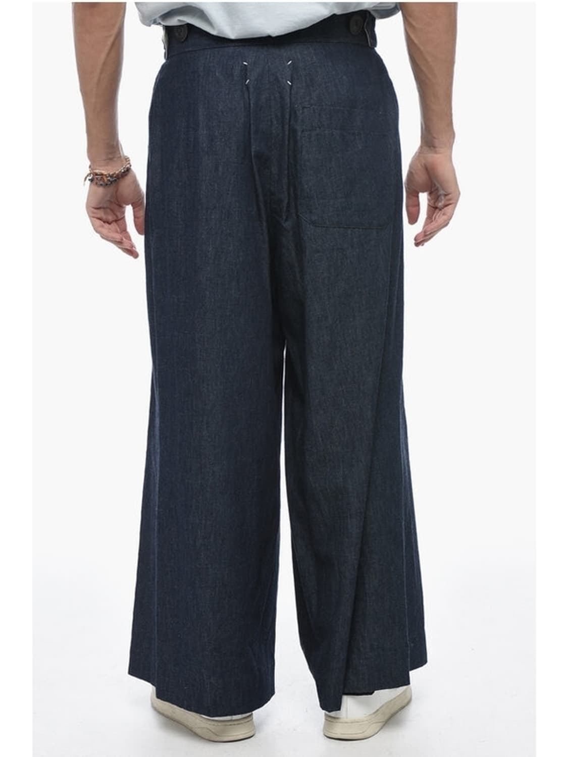 새상품 메종마르지엘라 백스티치 와이드데님 46사이즈 상품이미지2