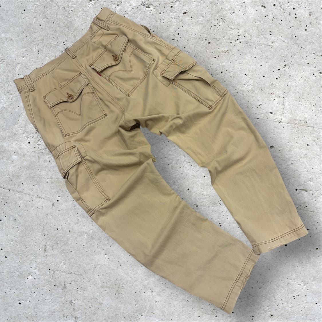 [38x30] 리바이스 워크웨어 베이지 카고 바지 팬츠 B843 상품이미지2