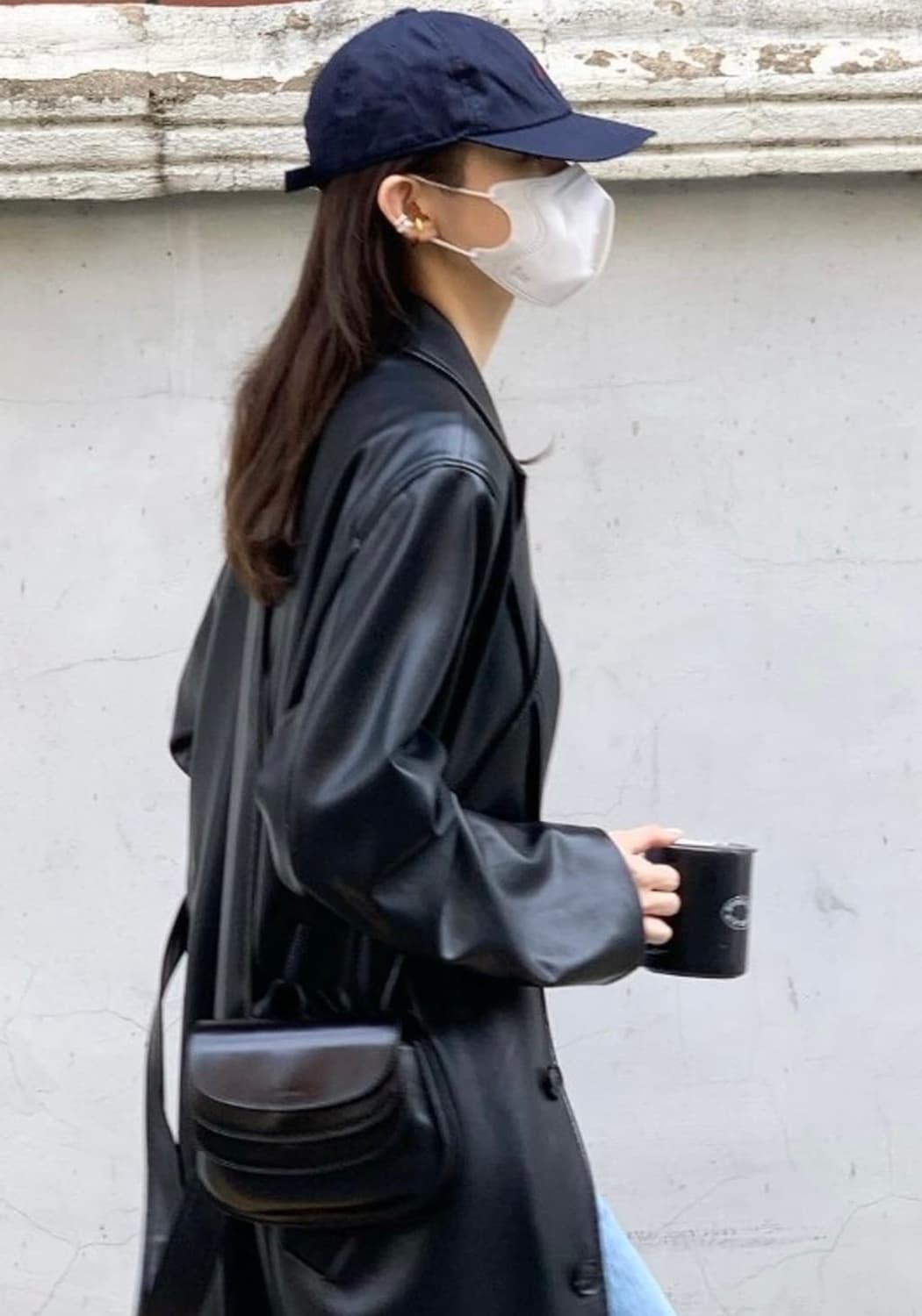 아비에무아 레더 롱코트 상품이미지3