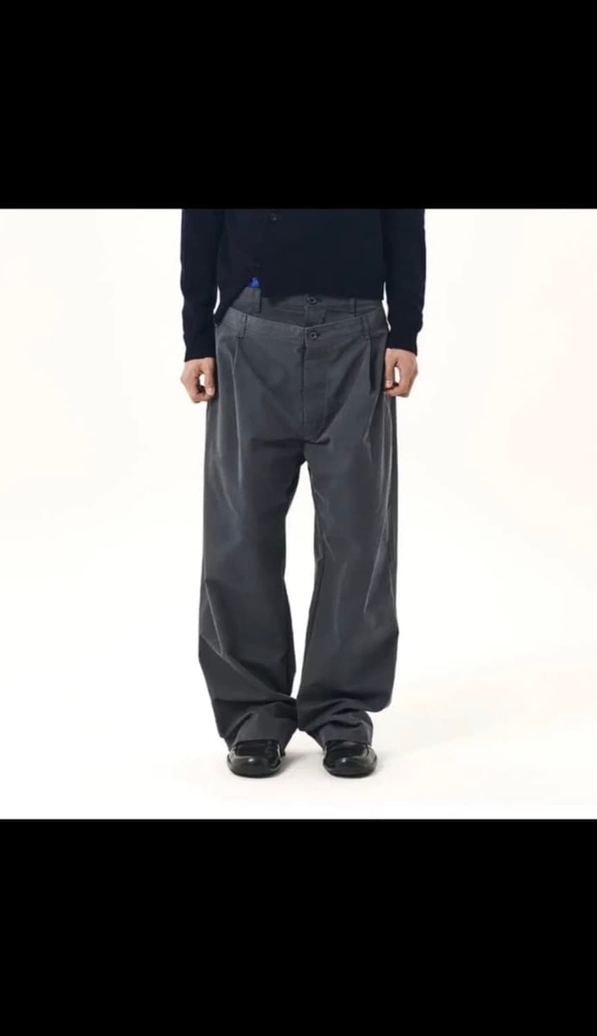 누마레 ee 더블 웨이스트팬츠 차콜 m 상품이미지1