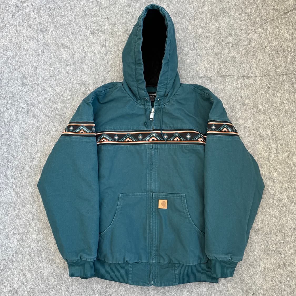 XL 칼하트 그린 몬타나 루즈핏 아즈텍 덕 액티브 자켓  상품이미지1