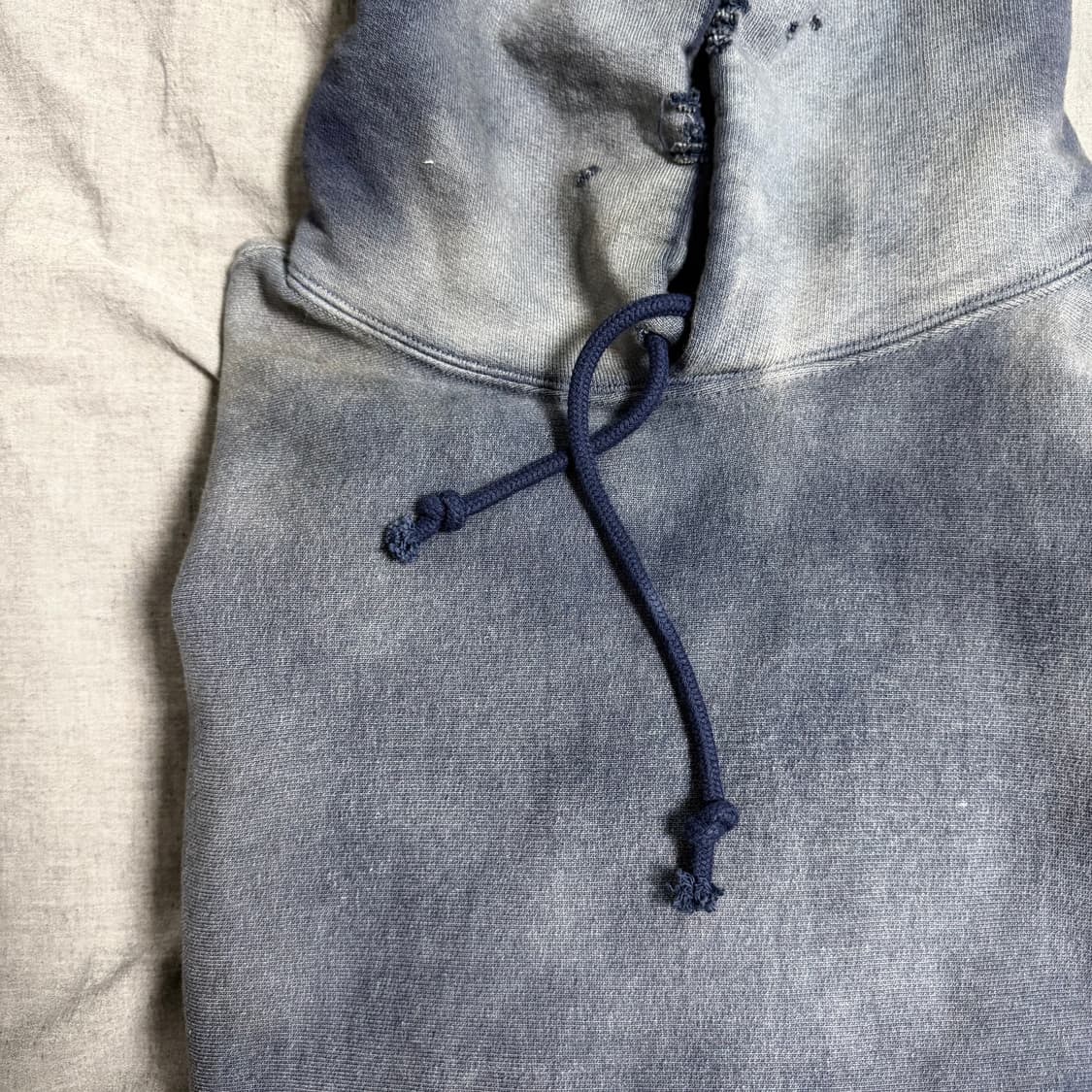 [XL] 바우와우 재팬 데미지 후드 - 네이비 상품이미지3