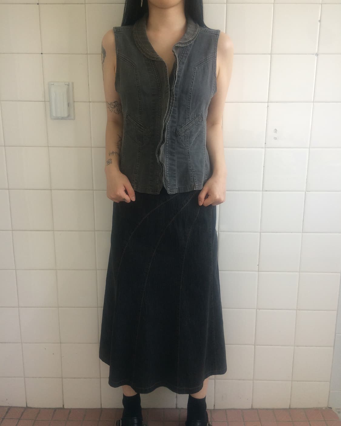 Denim vest 상품이미지6