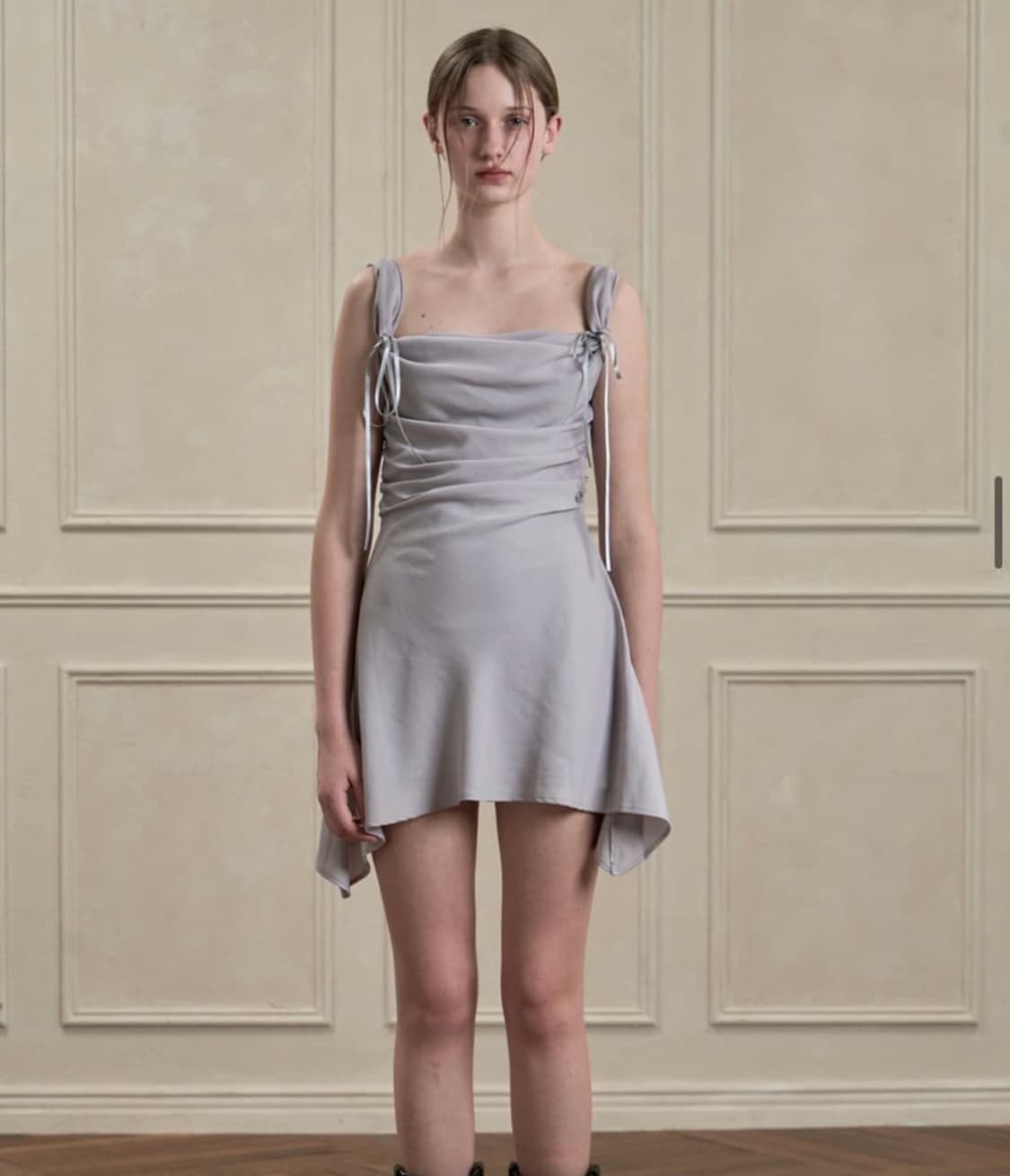 (텍o) 페인오어플레져 듀 카울 드레스 원피스 그레이 상품이미지1