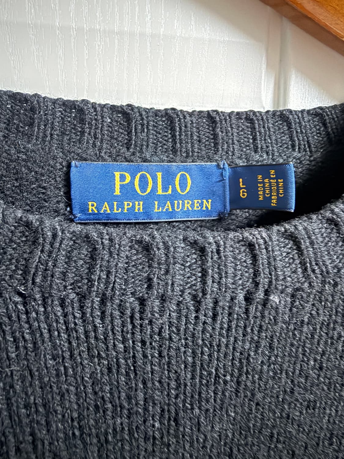 폴로 랄프로렌 곰돌이 니트 블랙 L 상품이미지2