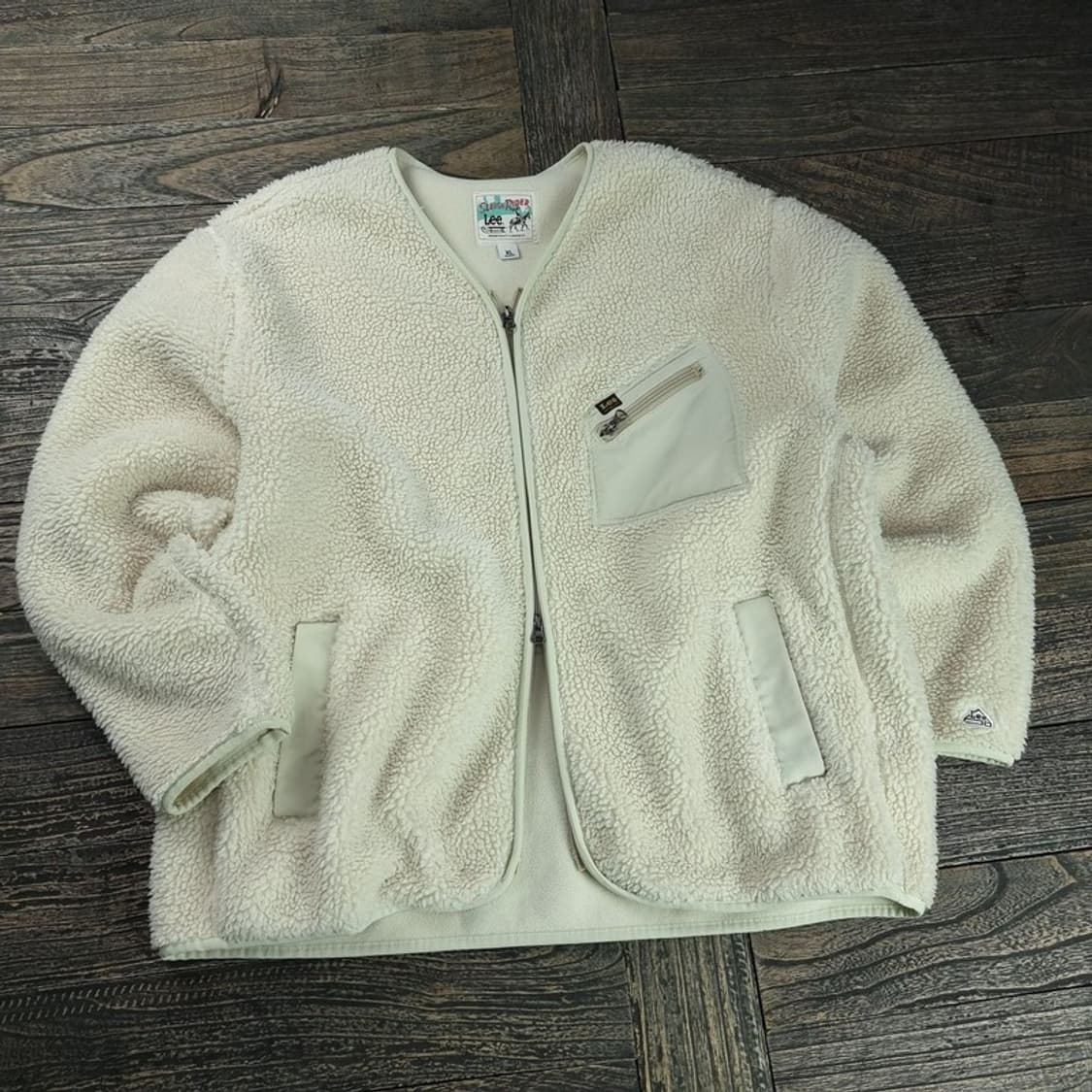 [리] 투웨이 지퍼 오버핏 플리스 후리스 가디건 자켓 M18847 상품이미지1
