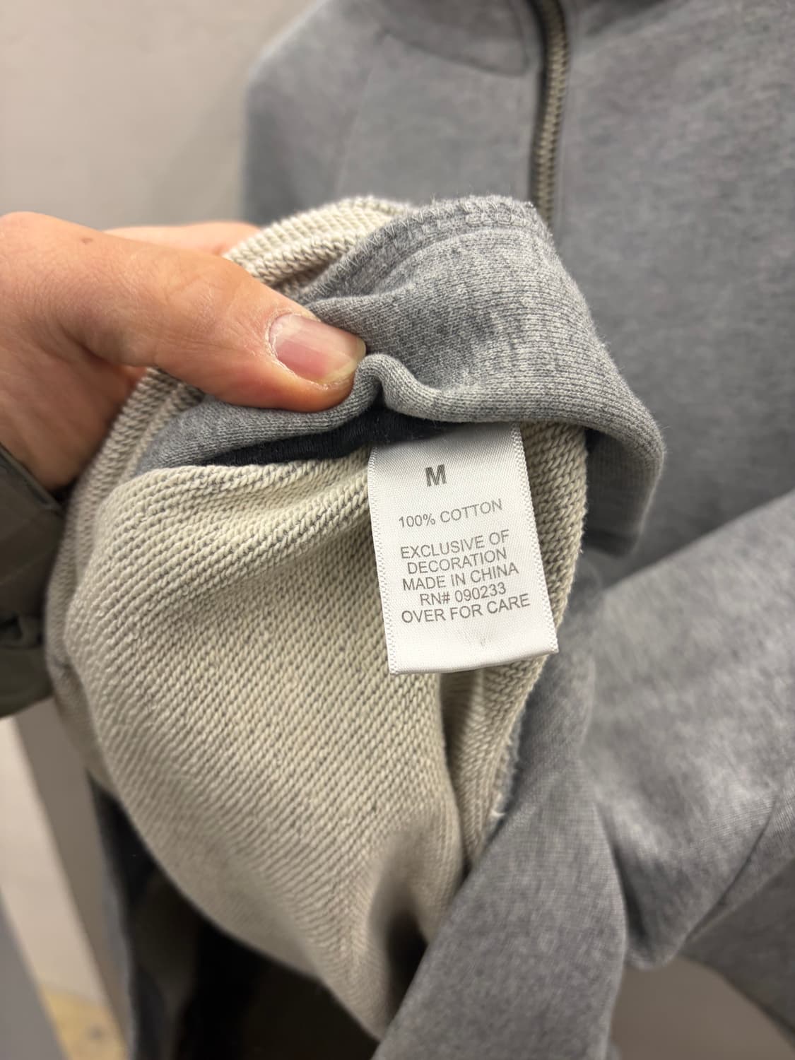 Fear of God Collection Two 하프집업 후드 M 상품이미지6