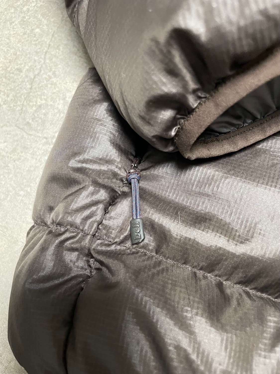 빈티지 몽벨 라이트 알파인 구스 다운 패딩 자켓 초코 브라운 모카 무스 상품이미지7