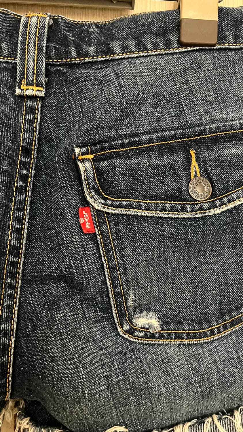 2000s Levi’s low slouch 로우라이즈 데님 쇼츠 청반바지 상품이미지3