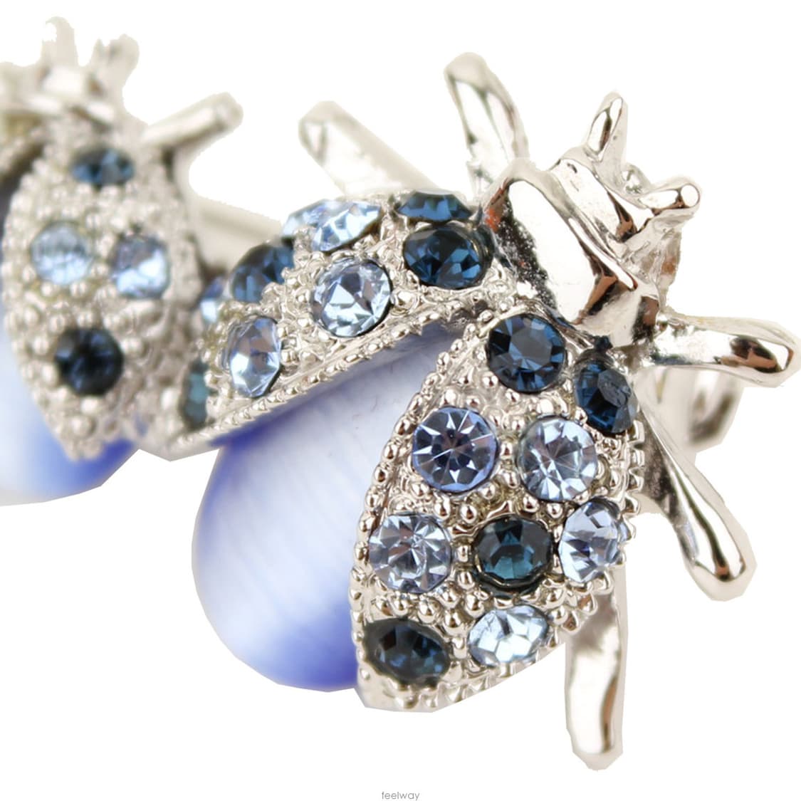 블루톤 풍뎅이 비즈 브로치 상품이미지4