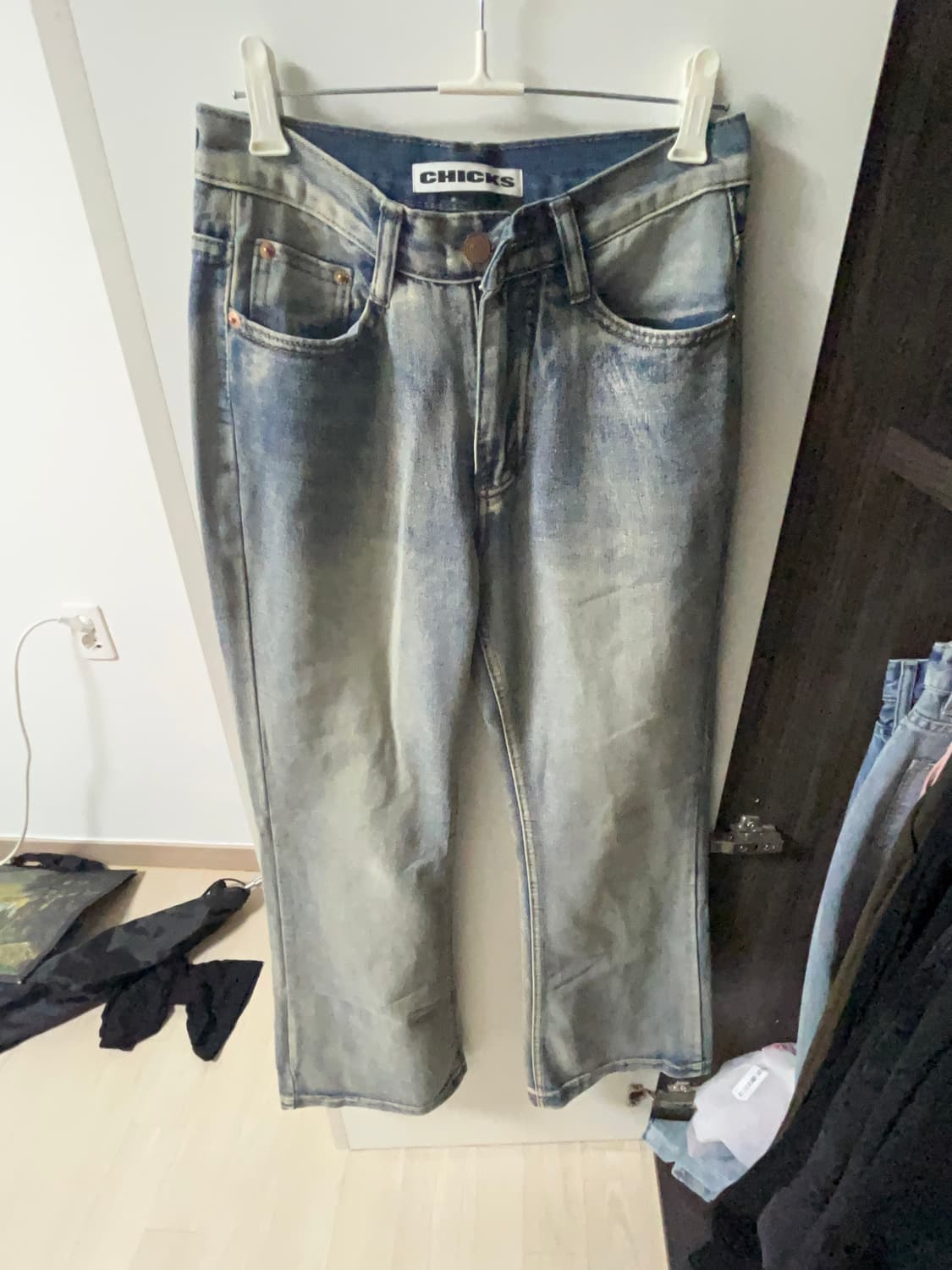 칙스 데님 팬츠 부츠컷 청바지 상품이미지1