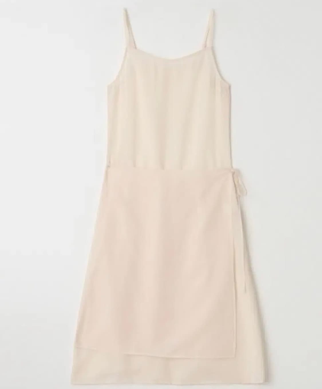 유라고 Layered sleeveless wrap dress cream 상품이미지4