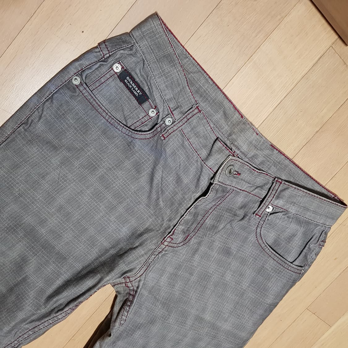 32/ 버버리 / 블랙라벨 일본판 / 정품 그레이 면팬츠/ 414-토5 상품이미지1