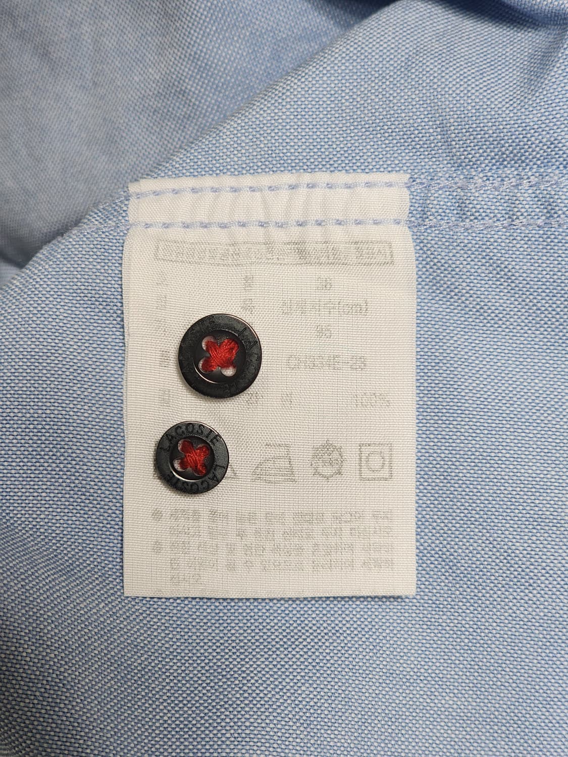 라코스테 남성 하늘색 셔츠 95 상품이미지8