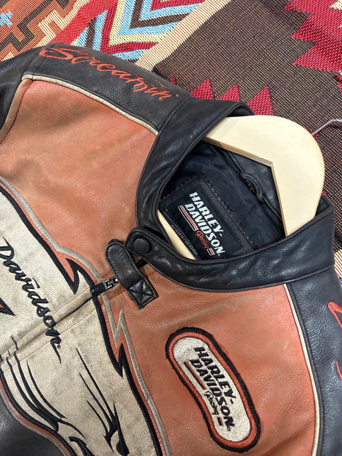 할리데이비슨 카우하이드 레이싱 레더자켓 상품이미지7