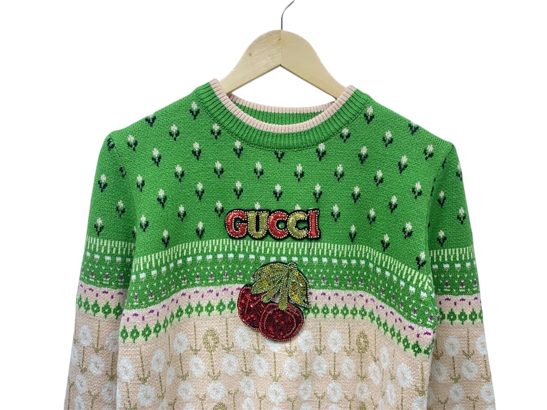  앵두 스팽글 비즈 여성 니트 M  상품이미지3