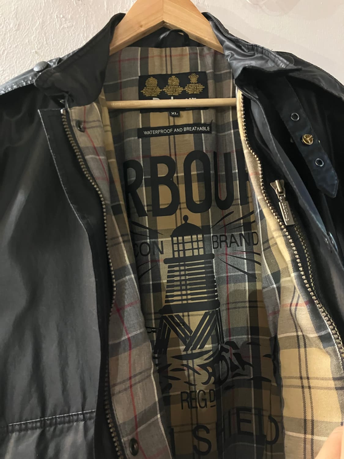 바버 카본 피니쉬 플라이어 자켓 XL 상품이미지6