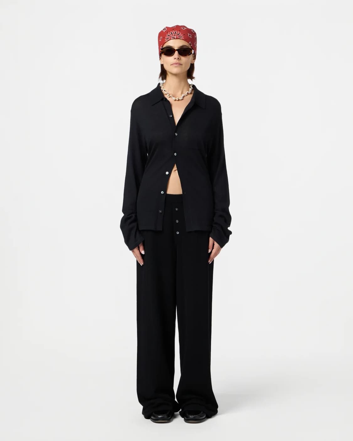 (새상품) 게스트인레지던스 캐시미어100 셔츠 가디건 상품이미지2