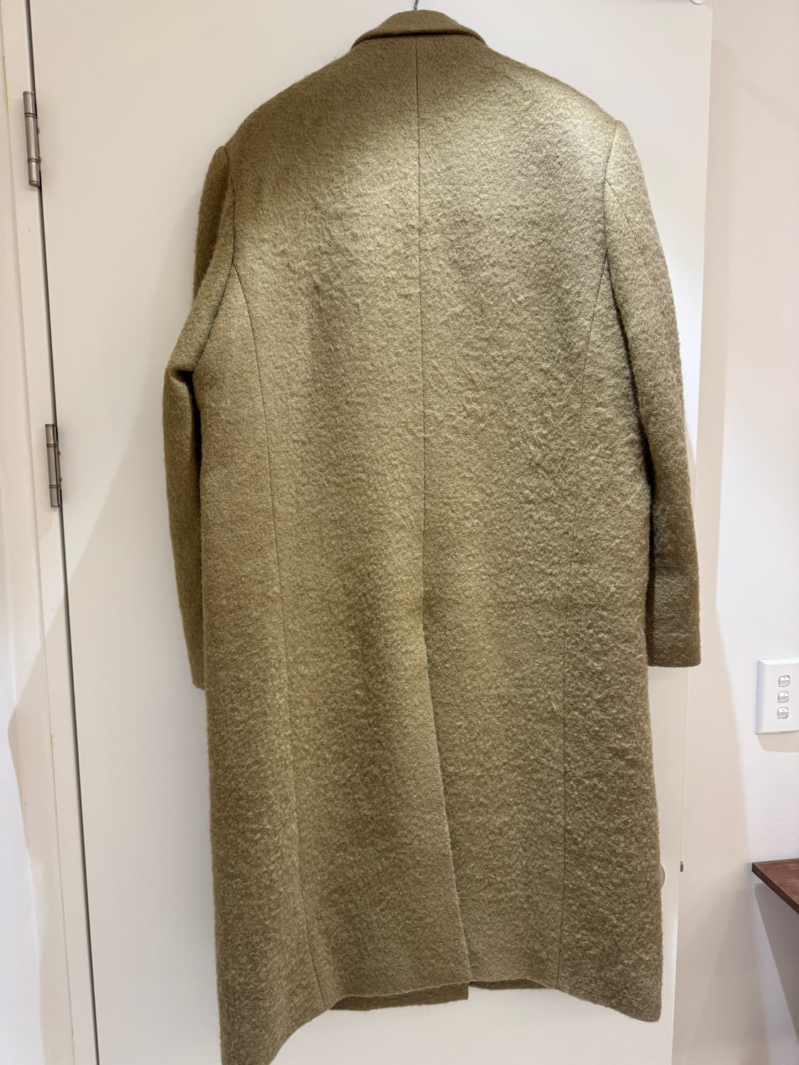 Stu 부클 패치 더블 코트 베이지 L 상품이미지3