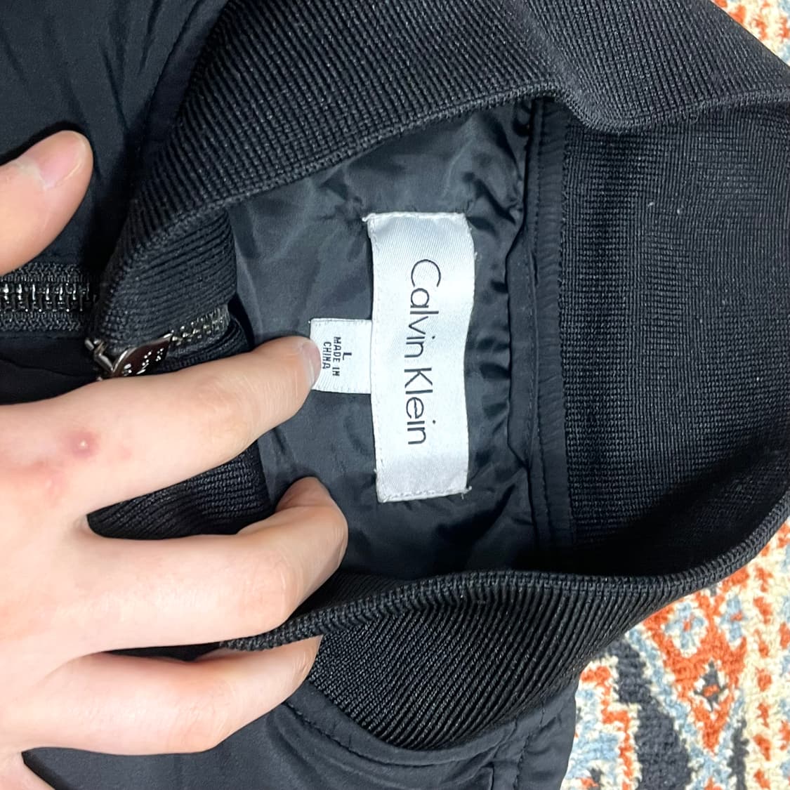 캘빈클라인 블랙 포켓 점퍼 남성L 상품이미지4