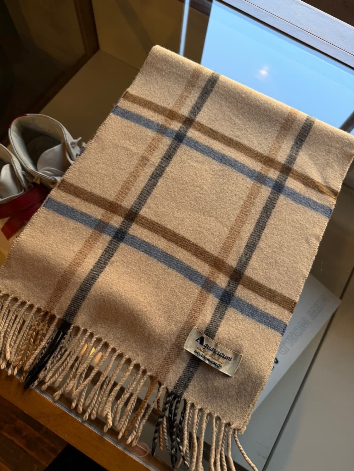 아쿠아스큐텀 캐시미어 머플러 상품이미지9