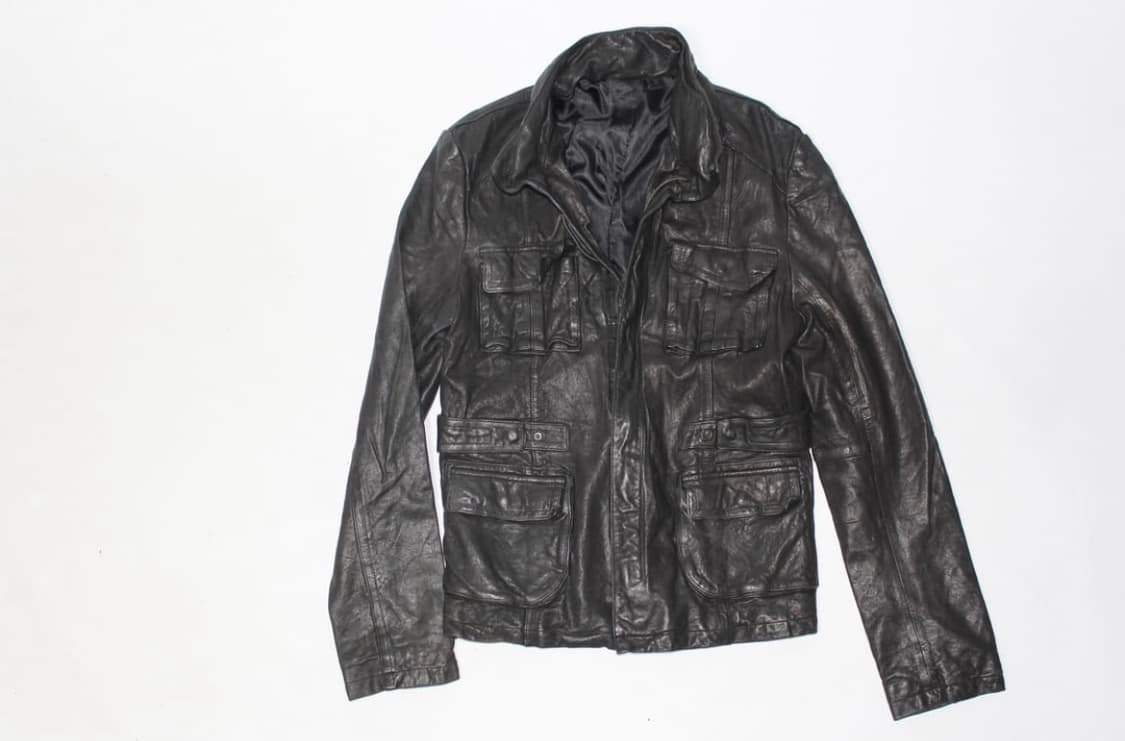 00s vtg 램스킨 레더 자켓 상품이미지1