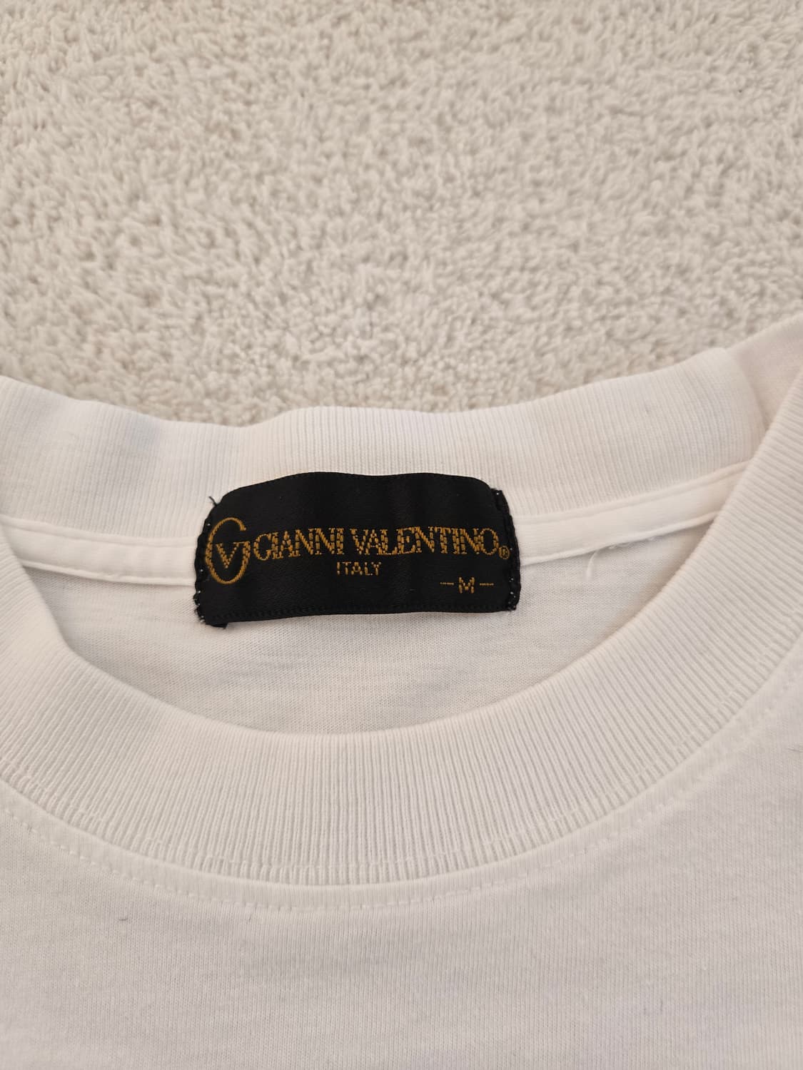 지아니 발렌티노(GIANNI VALENTINO) 흰색 반팔 티셔츠 M 상품이미지5