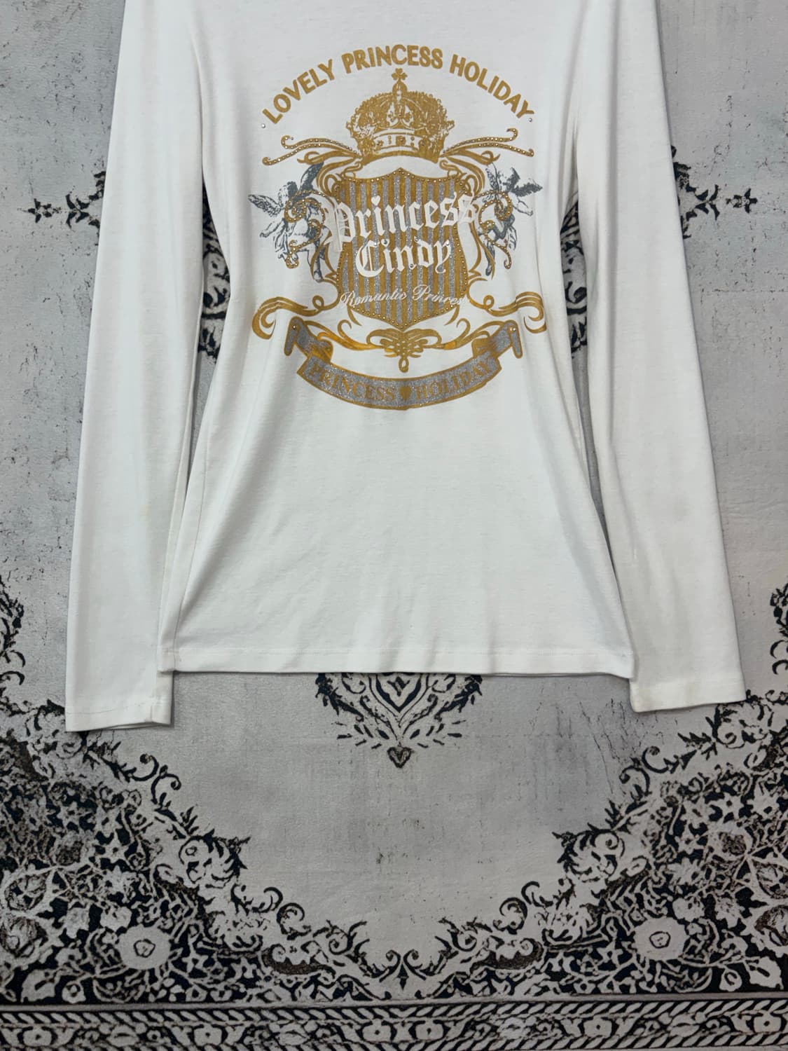 일본빈티지 Y2K 큐빅 글리터 롱슬리브 상품이미지7