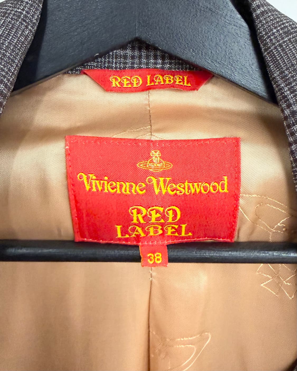 비비안 웨스트우드 브라운 체커드 블레이저 상품이미지7