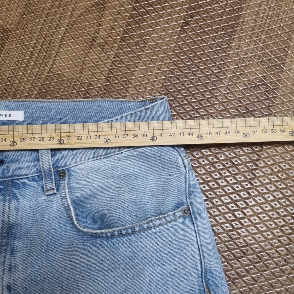 선플라워 트위스트 연청 데님 32x 32 상품이미지7