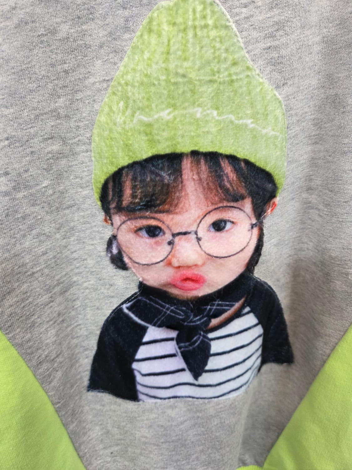 보보트리 키즈 베이비페이스 데님 면 맨투맨 120 오버핏 상품이미지4