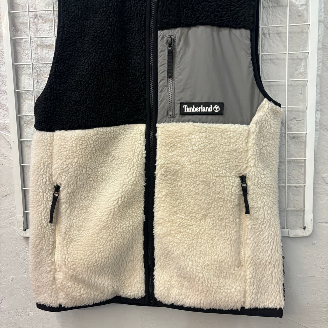 팀버랜드 배색 플리스 베스트 자켓 M 상품이미지4