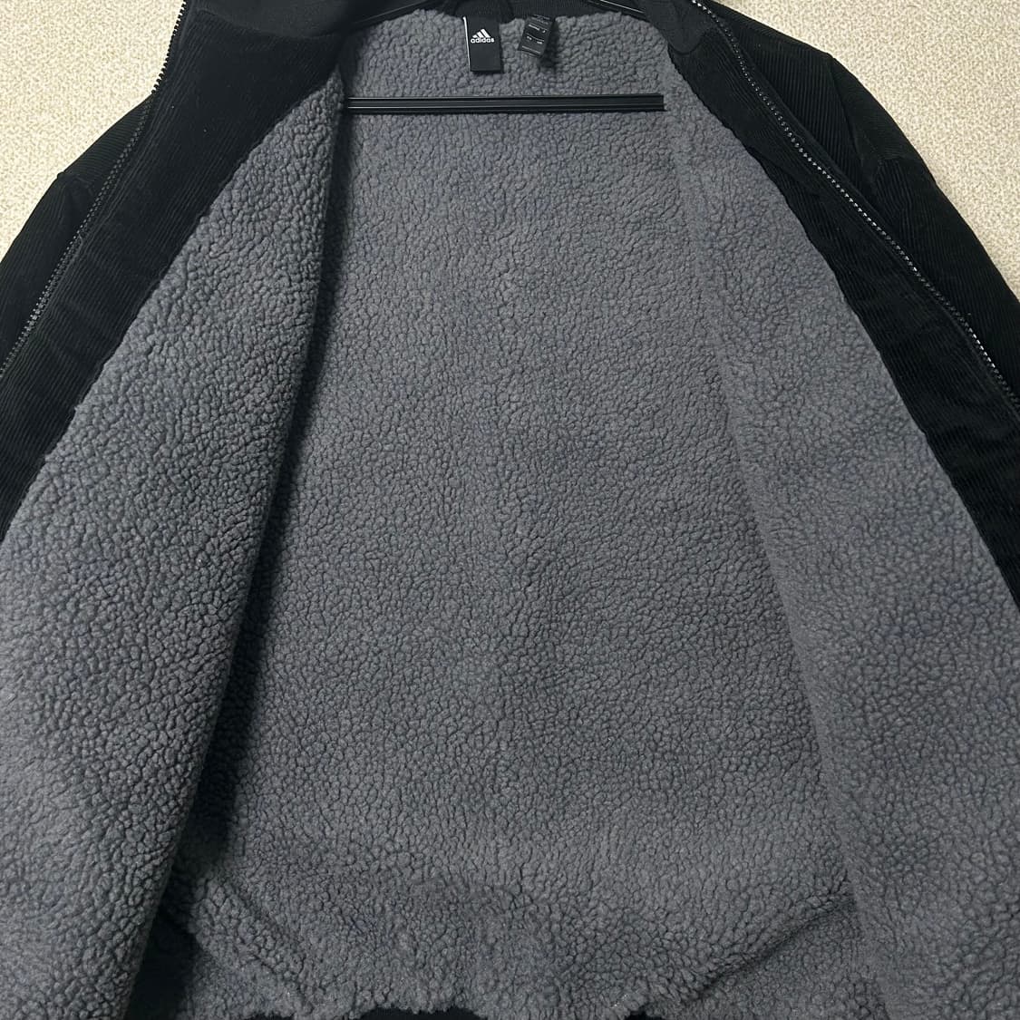 (L) 아디다스 코듀로이 블랙 점퍼 상품이미지6