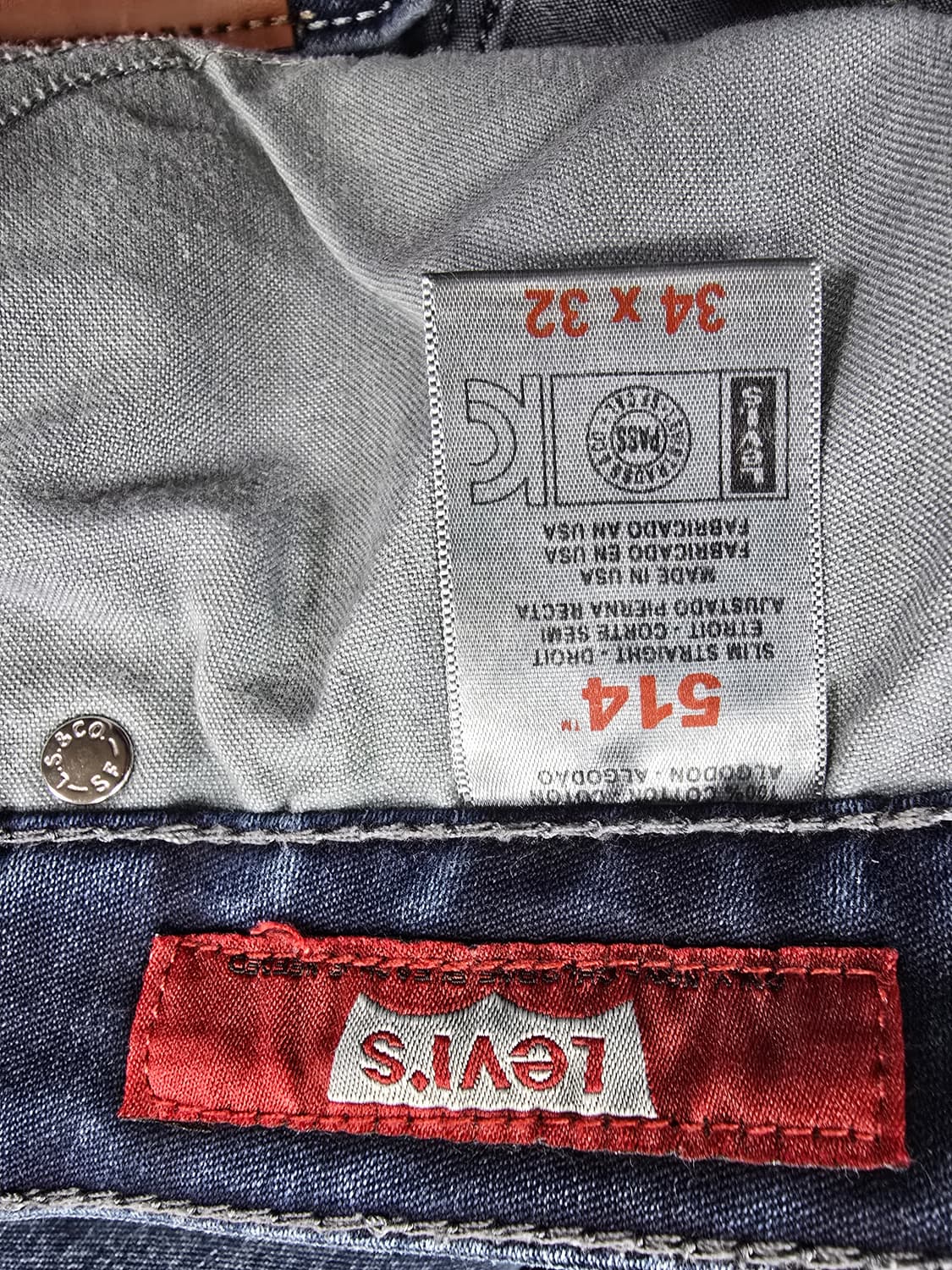 리바이스 514청바지 USA  데님팬츠 (1498) 상품이미지6