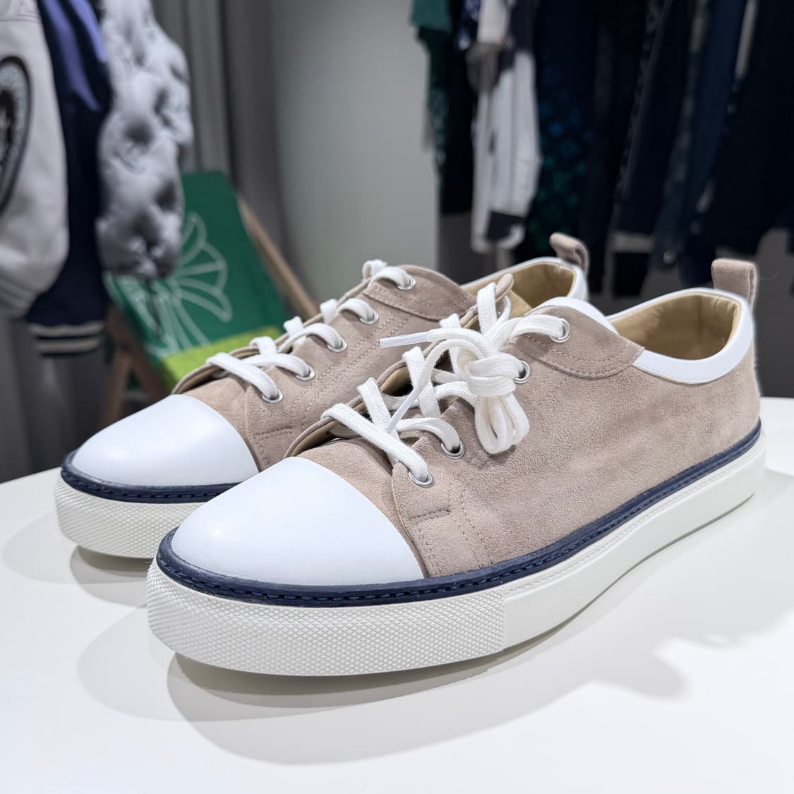 (A/42.5) / 에르메스 스웨이드 스니커즈 브라운 상품이미지1