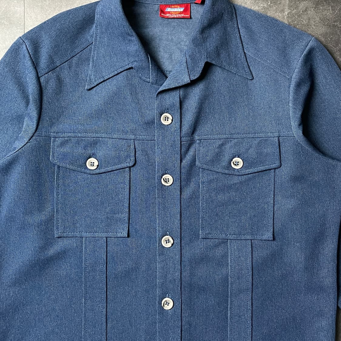 DICKIES 디키즈 빈티지 오픈카라 핀턱 워크 셔츠 A00879 상품이미지3