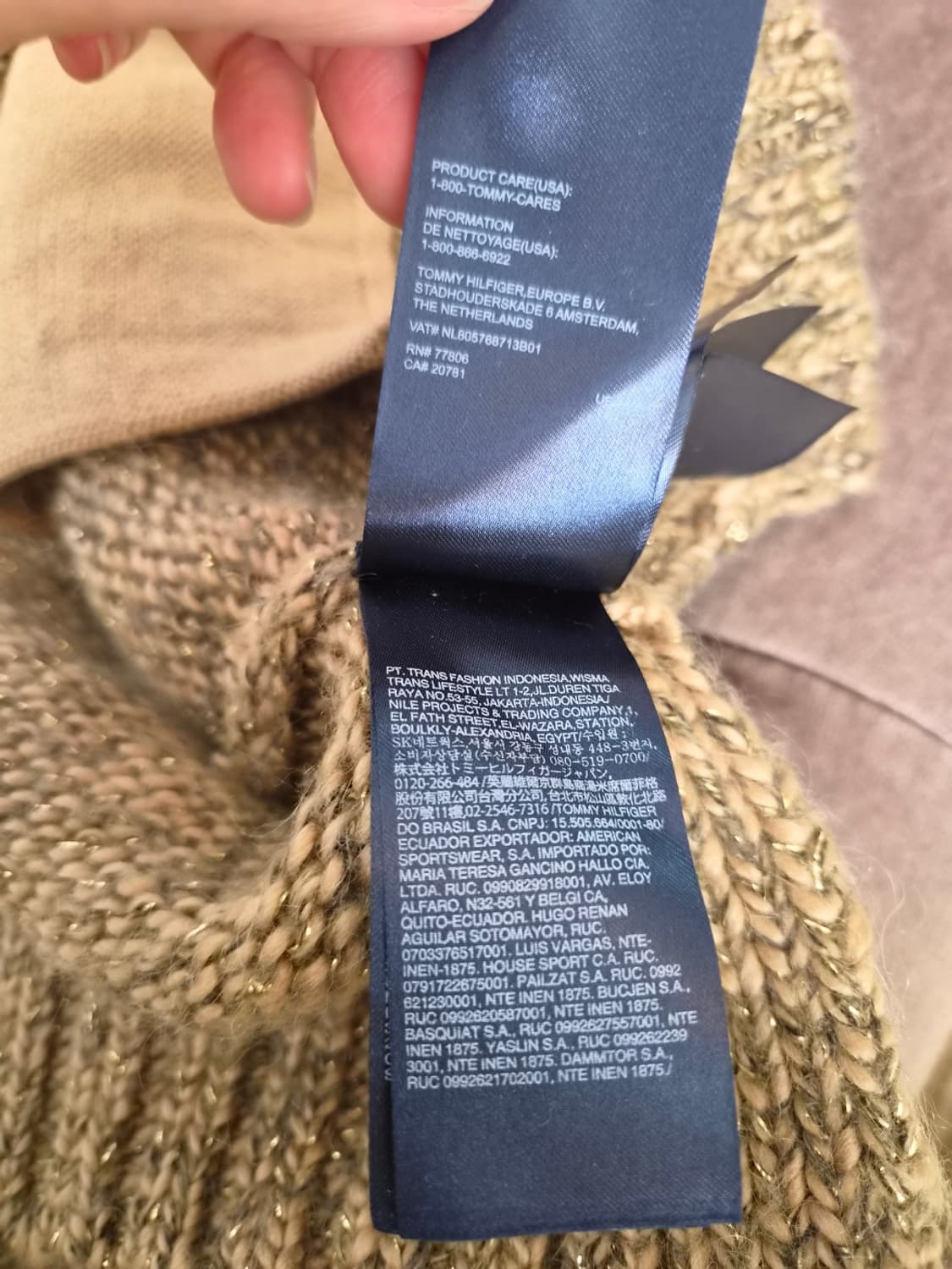 타미힐피거 여성 울혼방니트가디건 S사이즈 상품이미지10