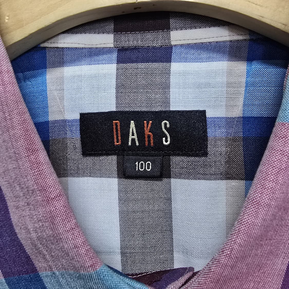 닥스(DAKS) 체크 반팔 셔츠 100 상품이미지4