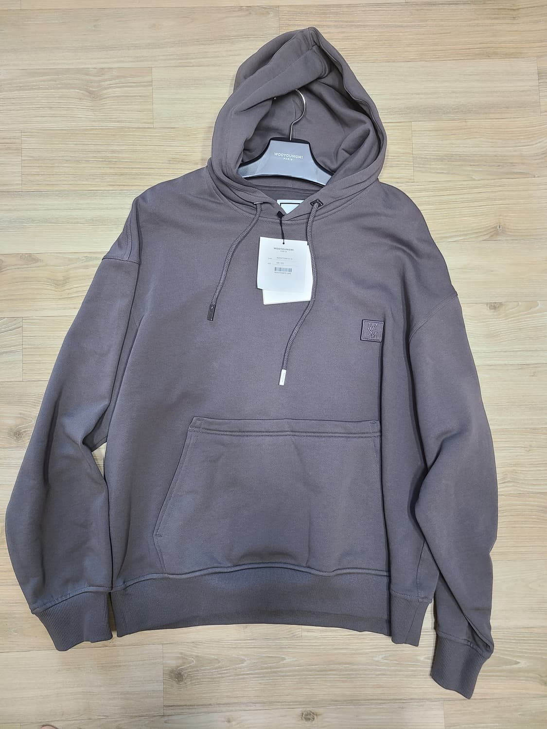 [정품/새상품] 우영미 플라워 백로고 후드티셔츠 상품이미지3