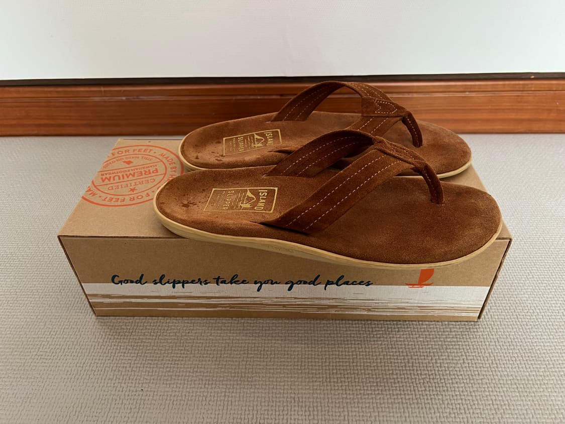 무료배송 - 2회 착용 Made in USA 아일랜드 스웨이드 슬리퍼(피 상품이미지4