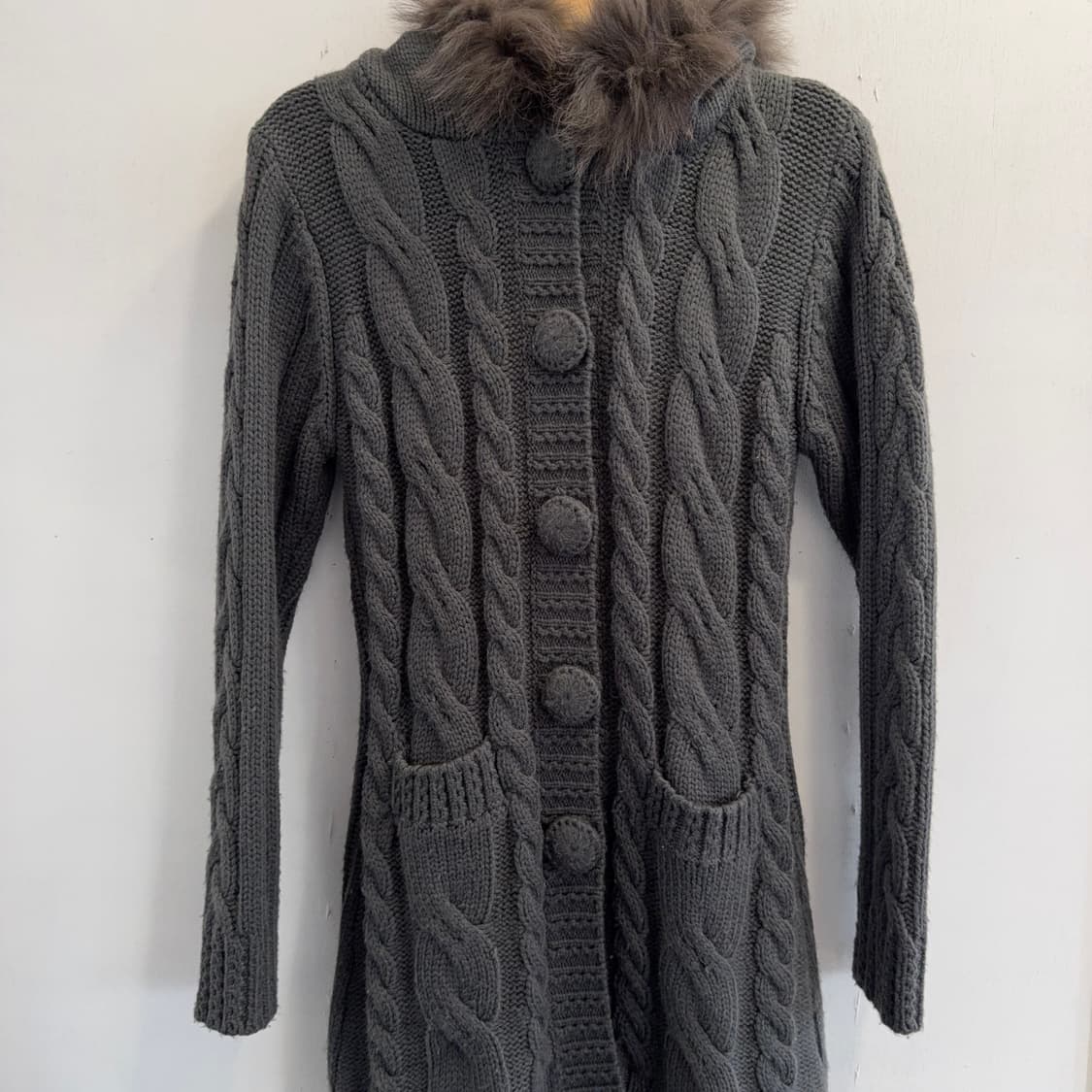 빈티지 니트 롱 가디건 상품이미지2