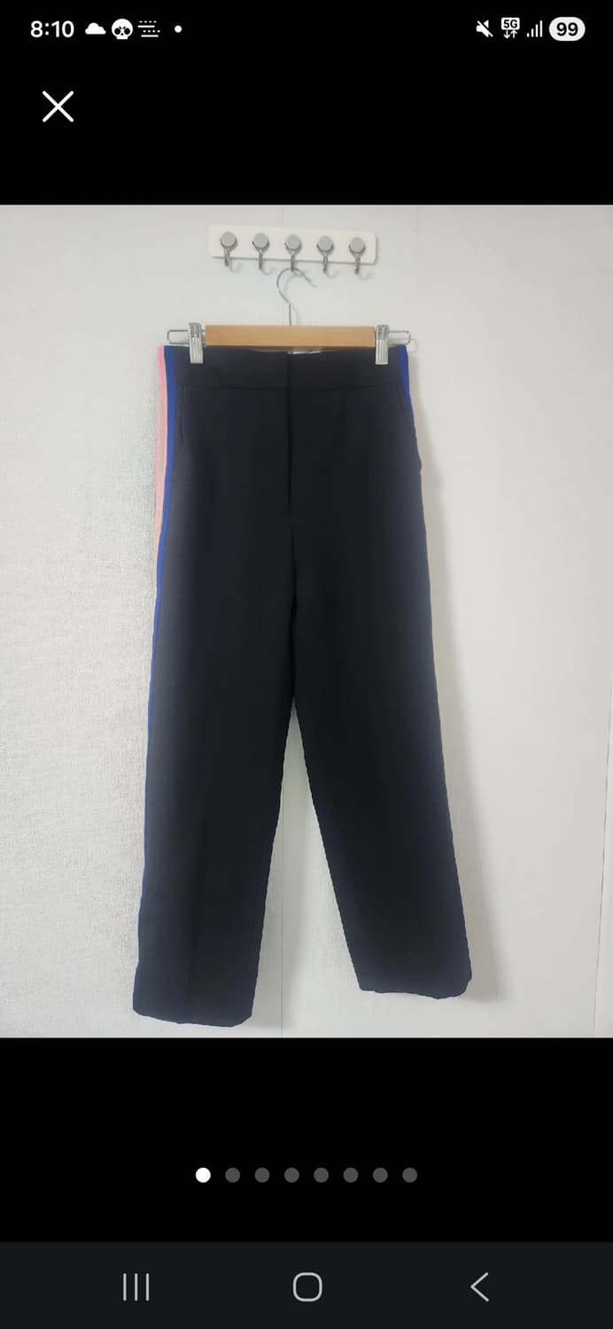 SANDRO 산드로  여성 캐쥬얼 사이드 스트라이프 슬랙스 (정품) 상품이미지1