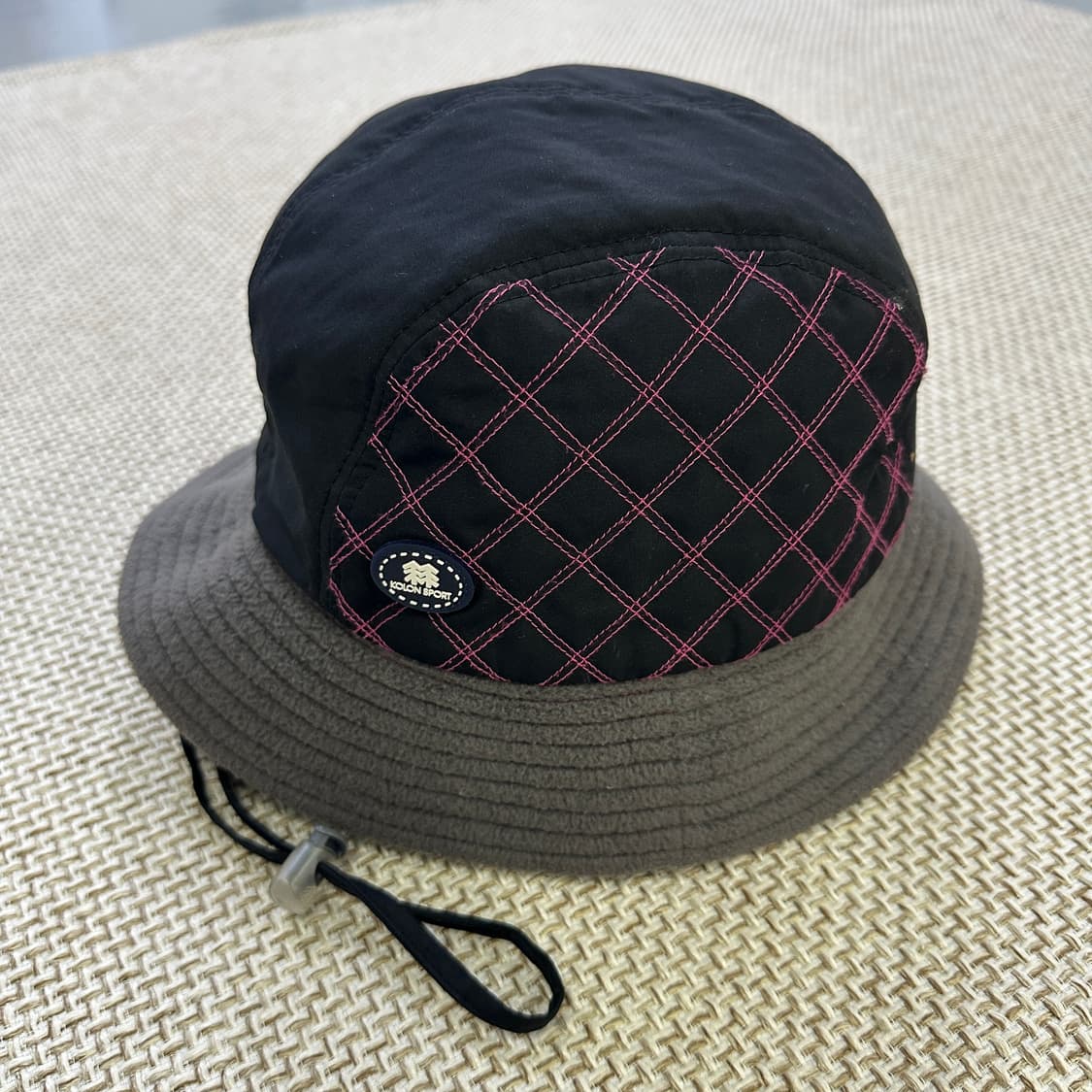 59 코오롱스포츠 사선체크 버킷햇0427D 상품이미지2