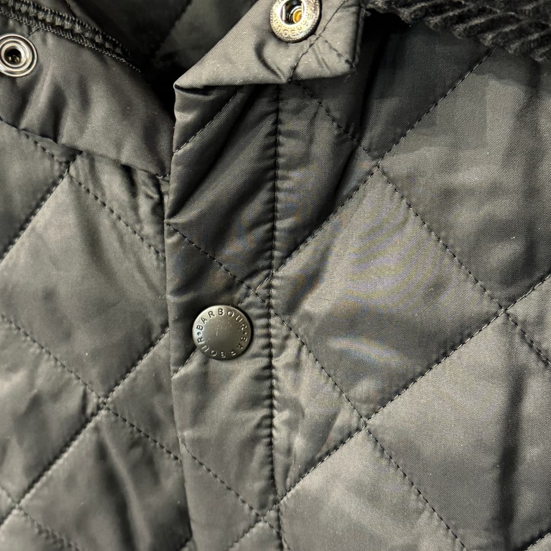 [M] 바버 퀄팅자켓 블랙 상품이미지4