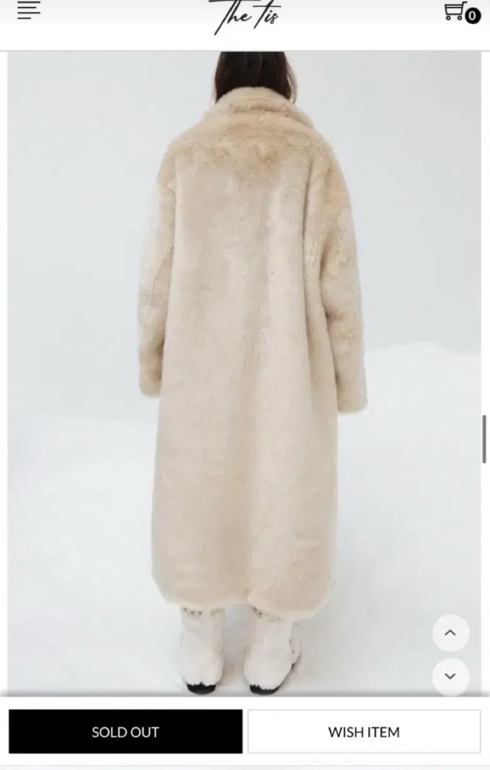 thetis 더티스 롱 퍼코트 새상품 상품이미지2