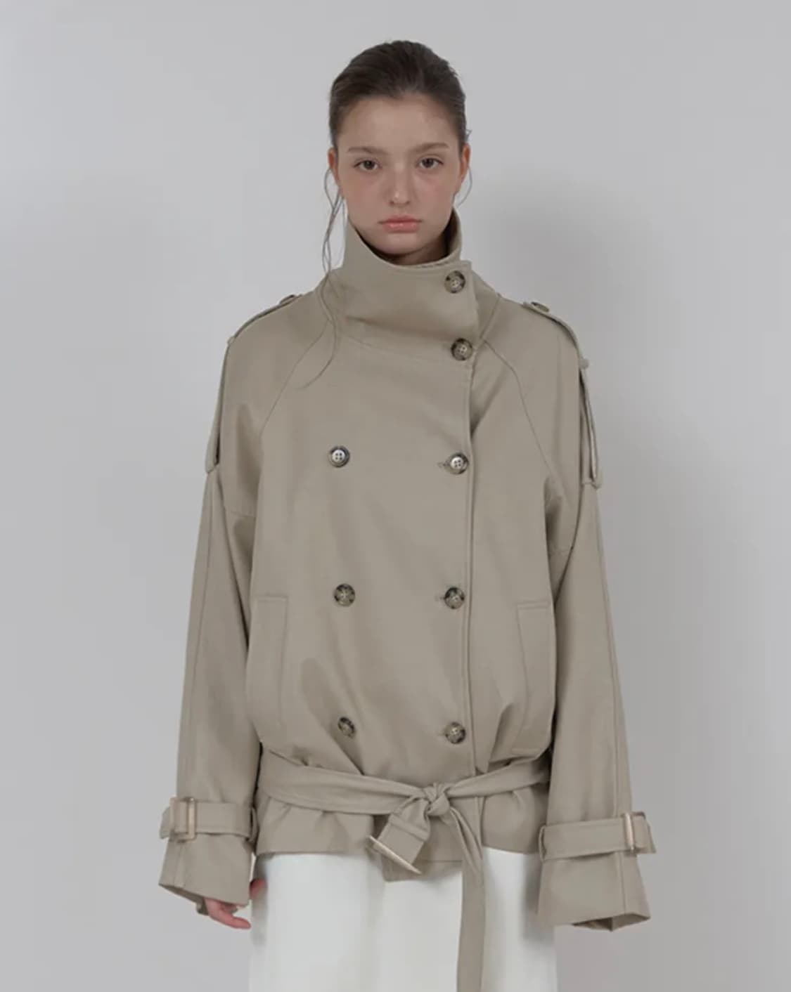 아수라 트렌치 자켓 베이지 새상품 상품이미지1